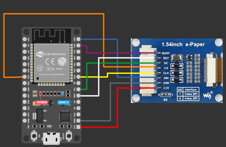 e-ink pinout