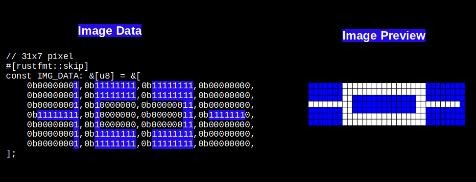 ohm symbol 1bpp image format
